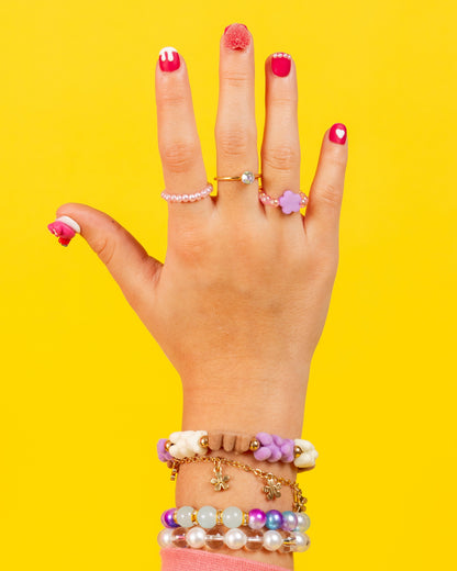 Kids 3D Press-On Nails – Sweetheart Bear (Ages 5-8)