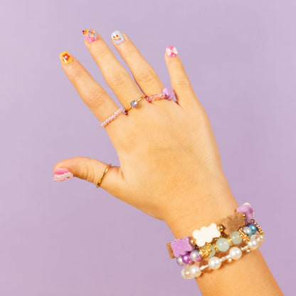 Kids 3D Press-On Nails – Rainbow Pony (Ages 5-8)