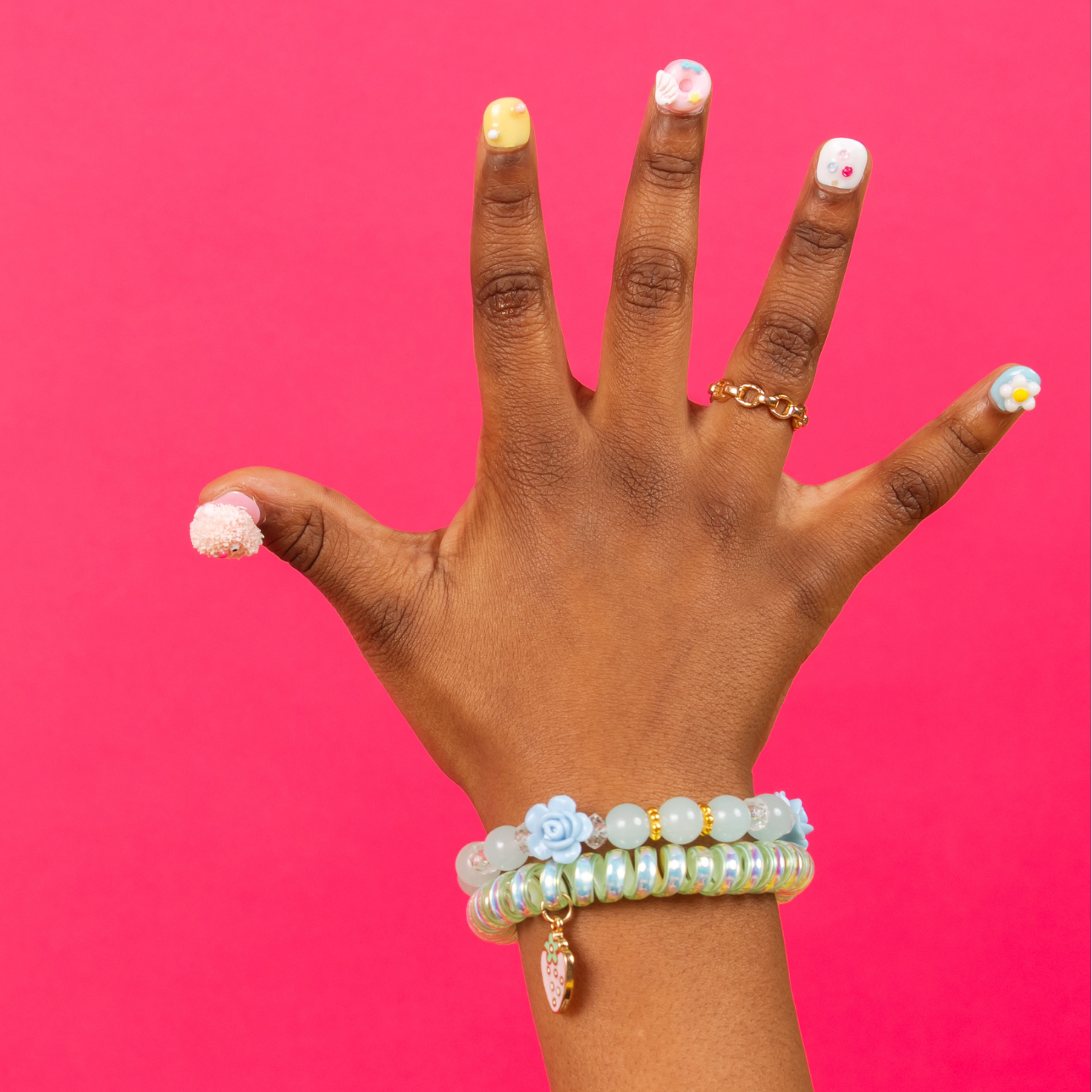 Kids 3D Press-On Nails – Sweet & Squishy (Ages 5-8)